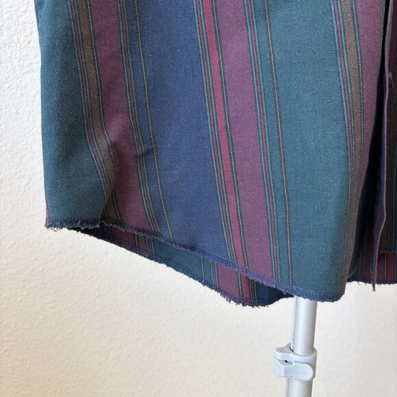 Vintage Gold Wrangler Shirt M 15.5-34 Stripe Western Korea Single Needle Cotton - Picture 3 of 6